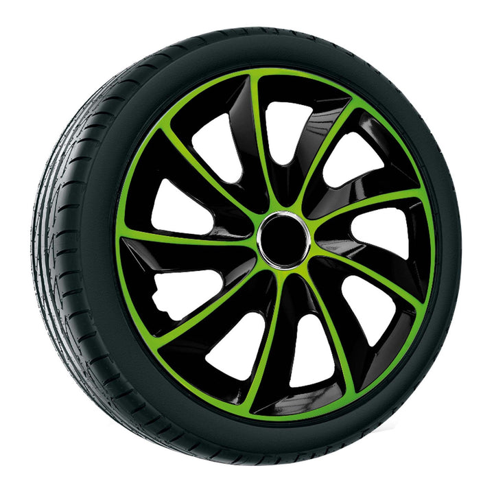 Copricerchi 16'' NRM EXTRA STIG VERDE NERO verde-nero 4 pezzi
