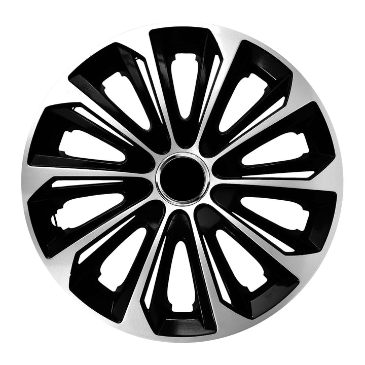 Tappi 16" NRM EXTRA STRONG SILVER BLACK argento e nero 4 pz.