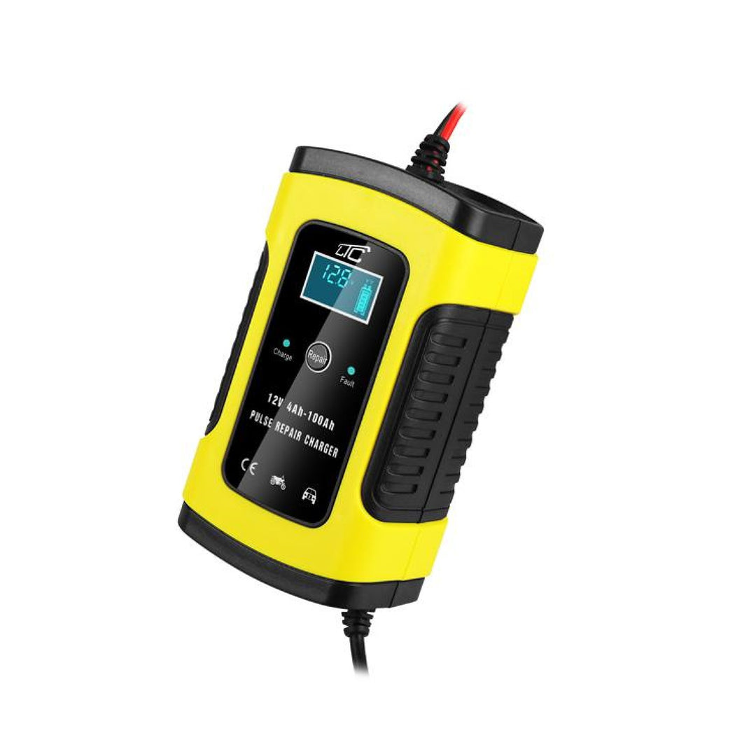 LAMEX LX1206 Pulse Repair Battery Automatic Car Charger 12V 6A Batterie Display LCD