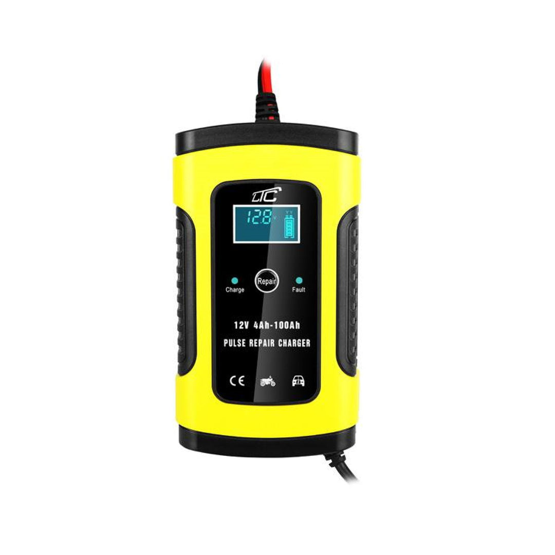 LAMEX LX1206 Pulse Repair Battery Automatic Car Charger 12V 6A Batterie Display LCD