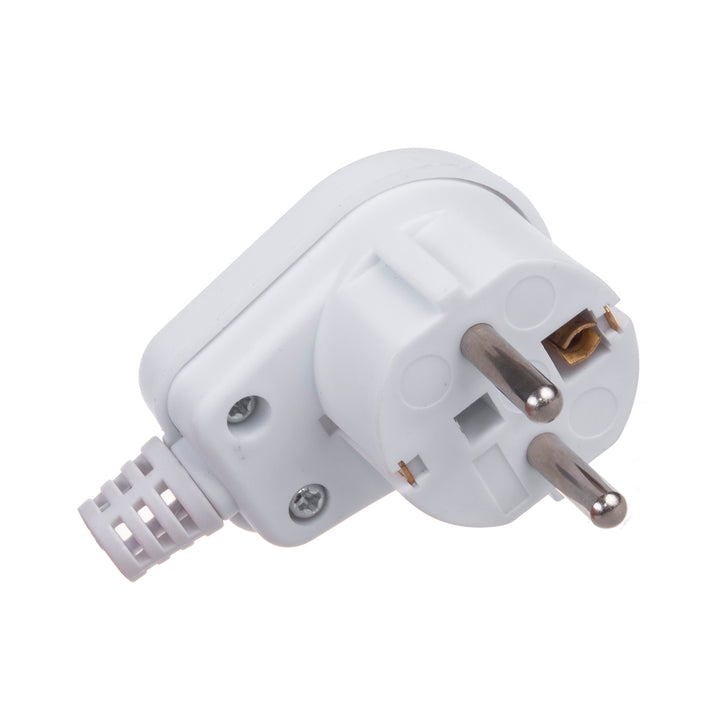 Maclean MCE330 Spina con corrente Spina angolare Unischuko 16A 250V  con messa a terra Plastica Bianco