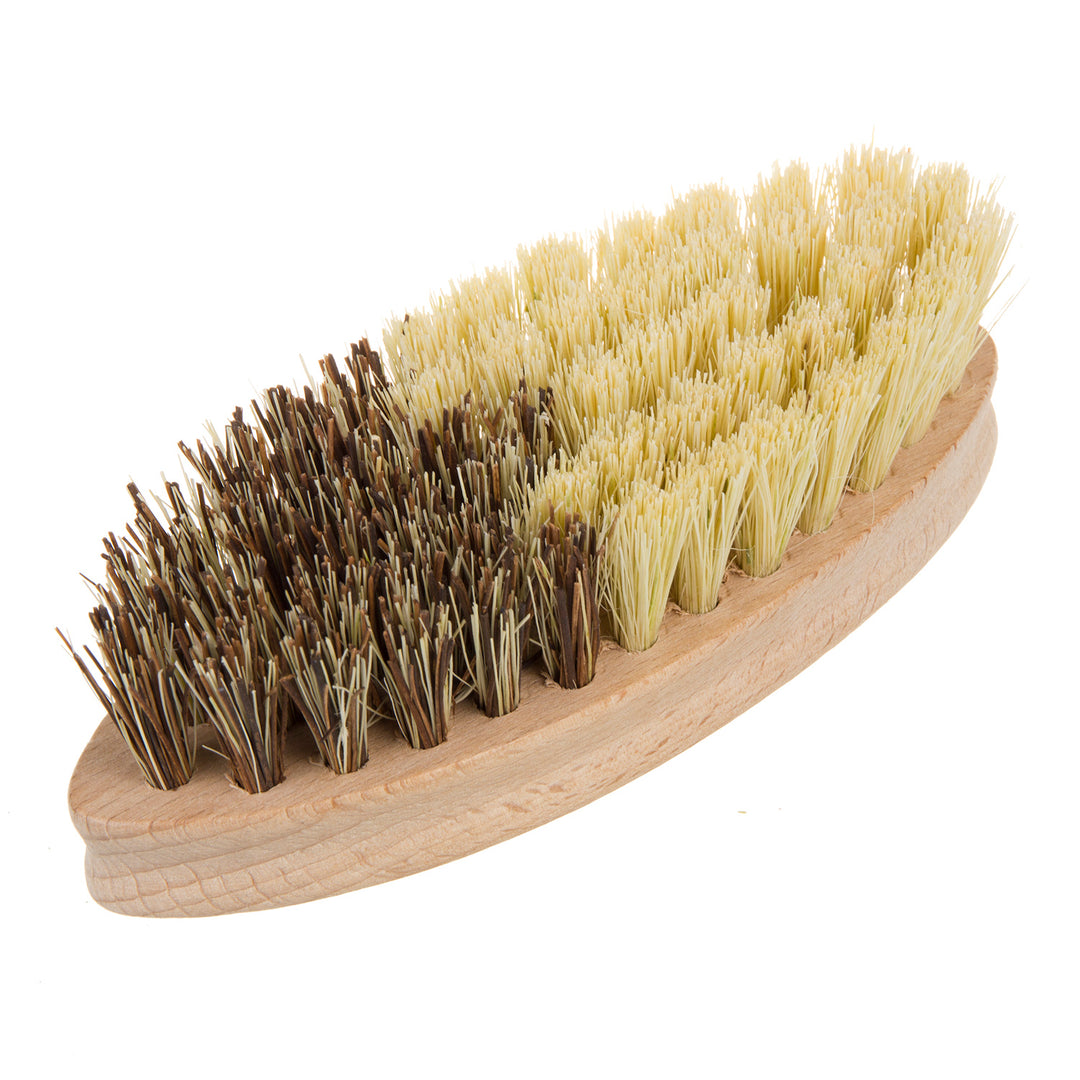 Spazzola per verdure in legno di faggio e due tipi di setole Tampico/Union Spazzola per la pulizia delle verdure Spazzola per la pulizia delle verdure in setole naturali