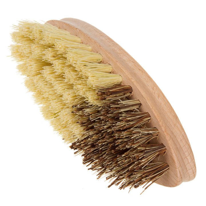Spazzola per verdure in legno di faggio e due tipi di setole Tampico/Union Spazzola per la pulizia delle verdure Spazzola per la pulizia delle verdure in setole naturali