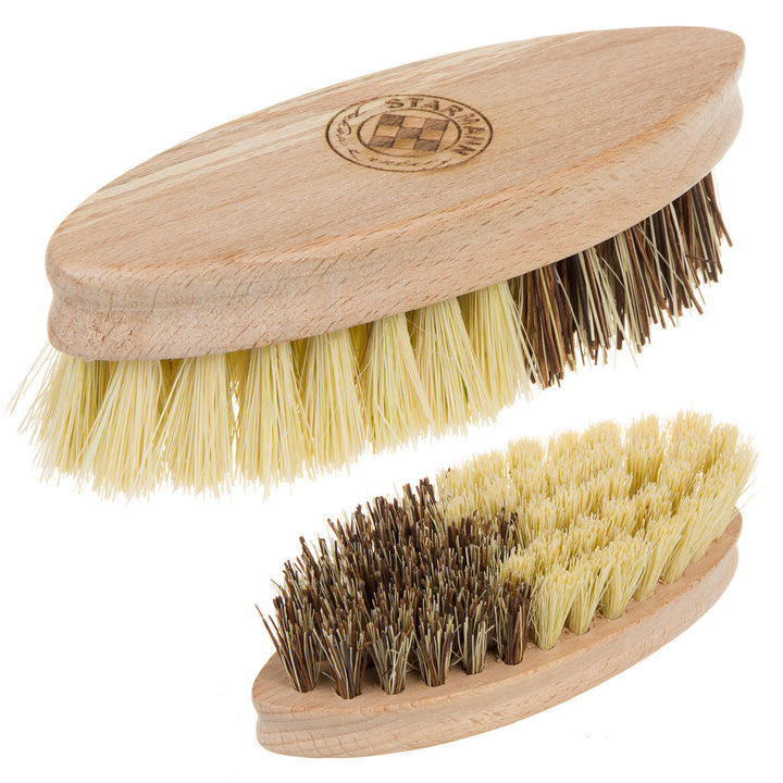 Spazzola per verdure in legno di faggio e due tipi di setole Tampico/Union Spazzola per la pulizia delle verdure Spazzola per la pulizia delle verdure in setole naturali