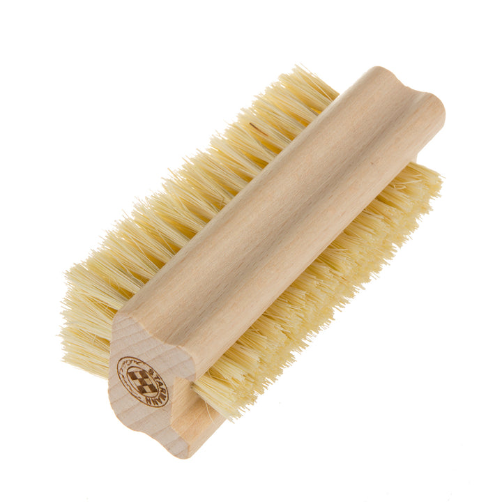 STARMANN Spazzola di legno per la pulizia delle mani e delle unghie + tampico (agave)
