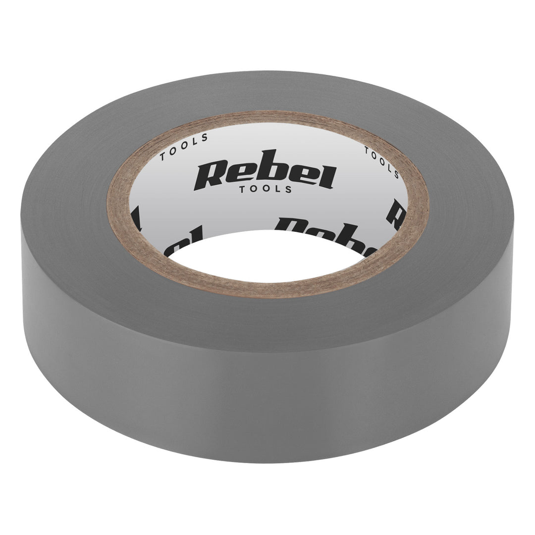 Nastro isolante adesivo REBEL (0,13 mm x 19 mm x 20 yd) grigio