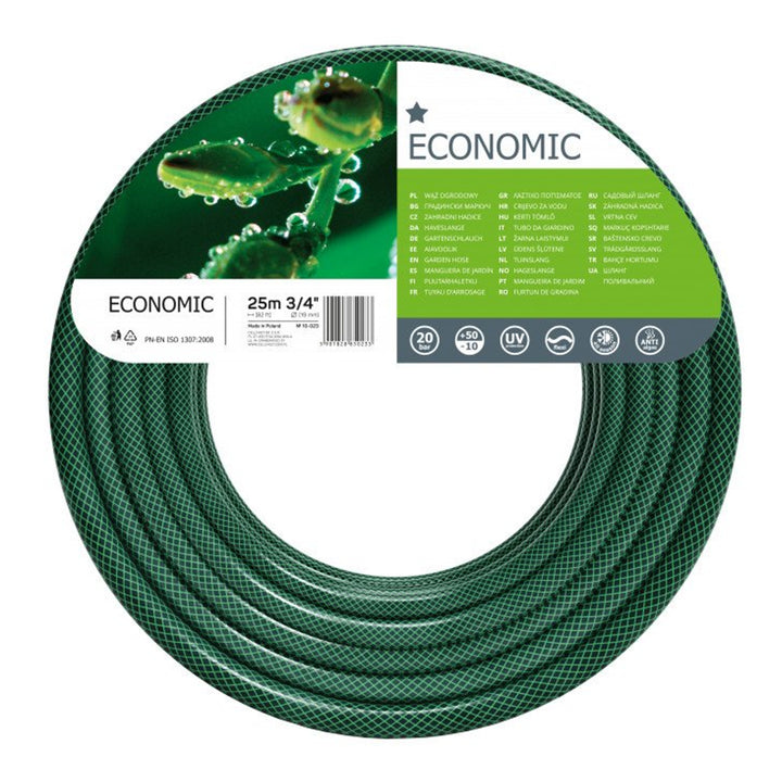 Cellfast Economic 3/4" 25m Tubo da giardino di irrigazione a 3 strati resistente ai raggi UV e ai depositi di alghe
