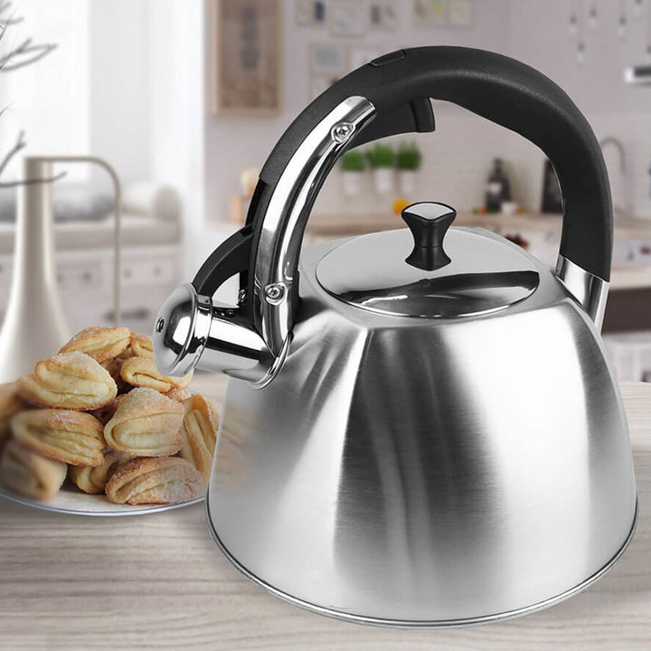 Maestro MR-1333-S Bollitore d'acqua con coperchio e fischio 2.2L di alta qualità in acciaio inossidabile che fischia Fornello a  induzione Tea Kettle