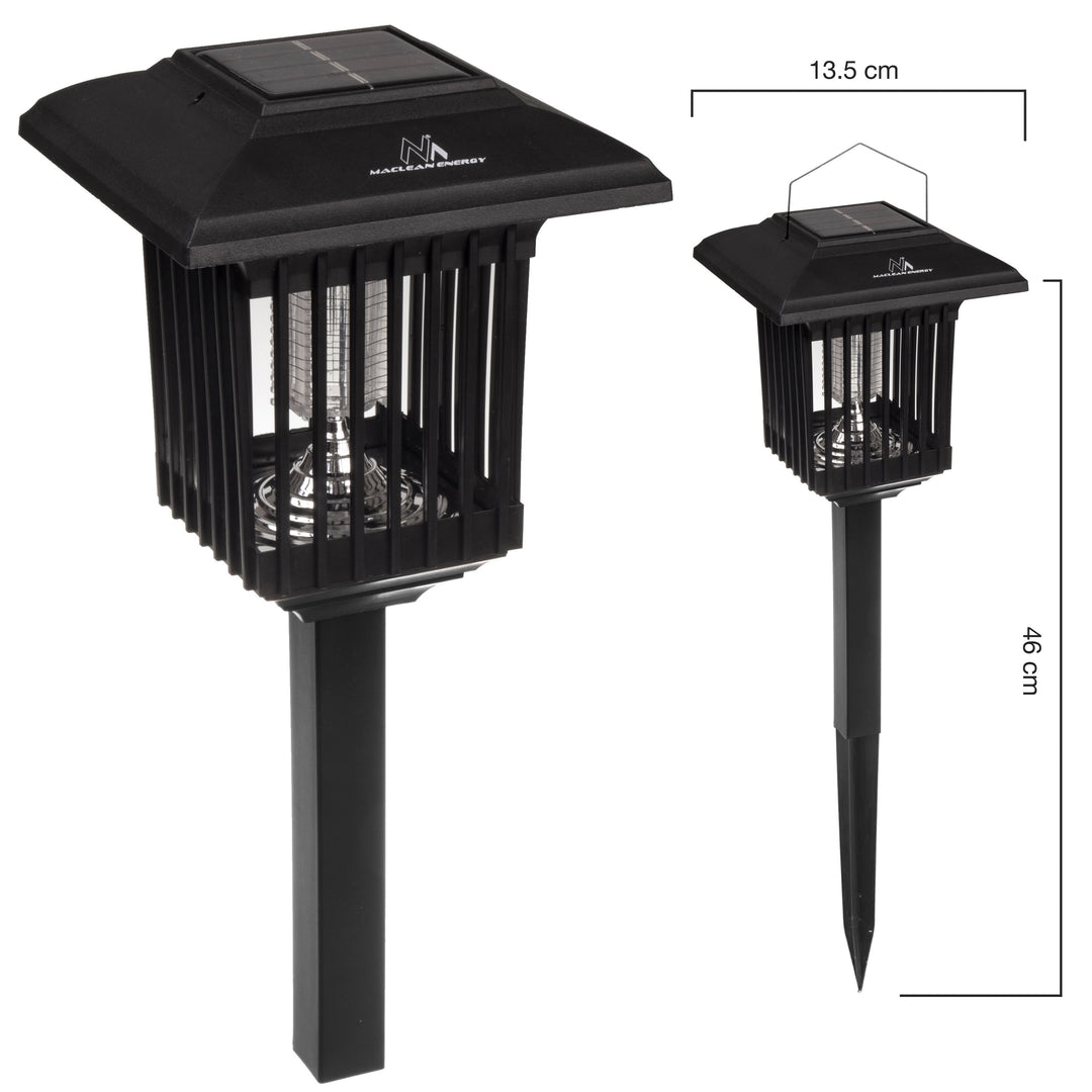 Maclean MCE448 Luce insetticida LED solare , IP44, LED/UV, batteria 2*AA Ni-MH 200 mAh, solare 2V DC