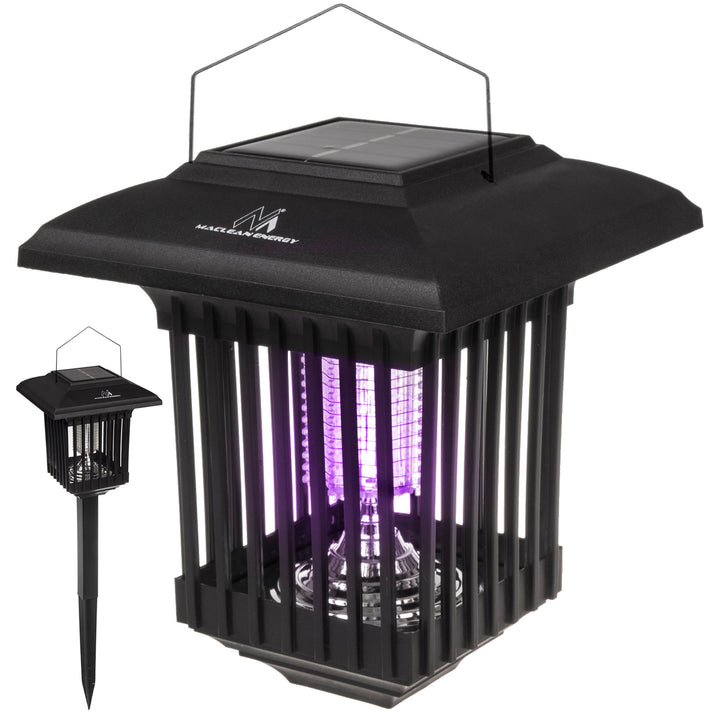 Maclean MCE448 Luce insetticida LED solare , IP44, LED/UV, batteria 2*AA Ni-MH 200 mAh, solare 2V DC