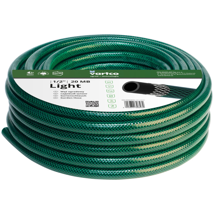 Tubo dell'acqua a 3 strati Tubo da giardino per innaffiare il giardino Tubo flessibile flessibile in poliestere a treccia incrociata resistente ai raggi UV 25 bar 1/2" 15m