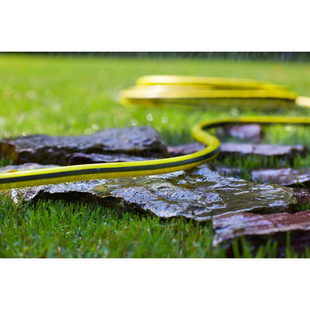 Tubo dell'acqua a 3 strati Tubo da giardino per innaffiare il giardino Tubo flessibile flessibile in poliestere a treccia incrociata resistente ai raggi UV 25 bar 1/2" 20m