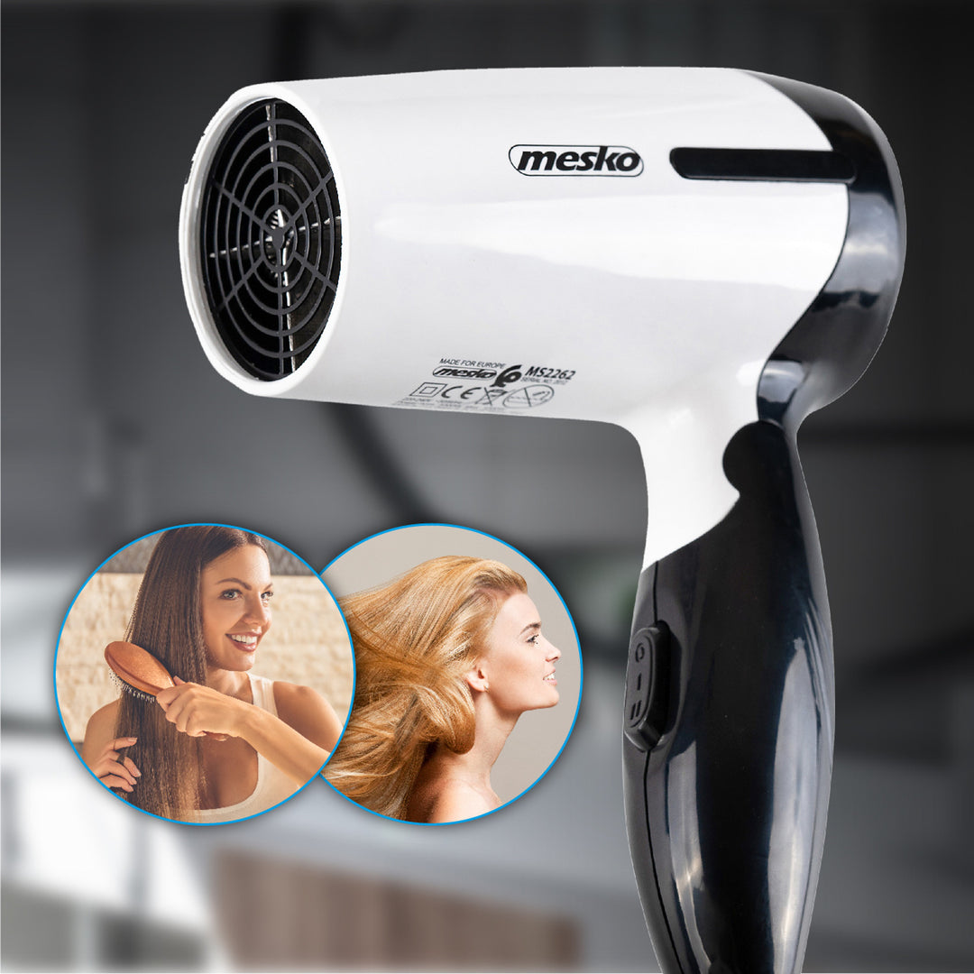 Mesko MS 2262 Asciugatrice da viaggio con manico pieghevole 1000W