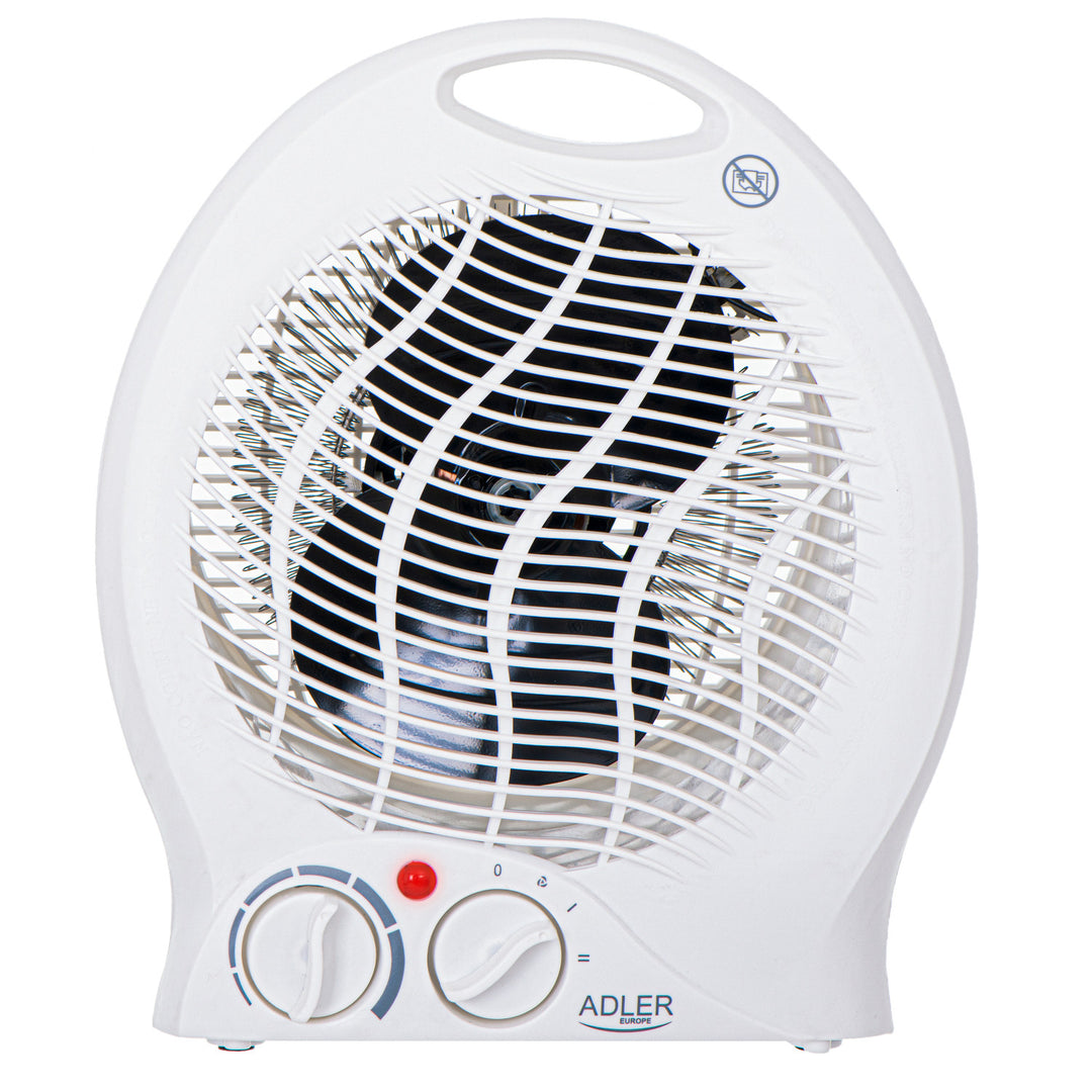 Termoventilatore Adler, termostato, funzione ventilatore, 2000W, bianco, AD 7728