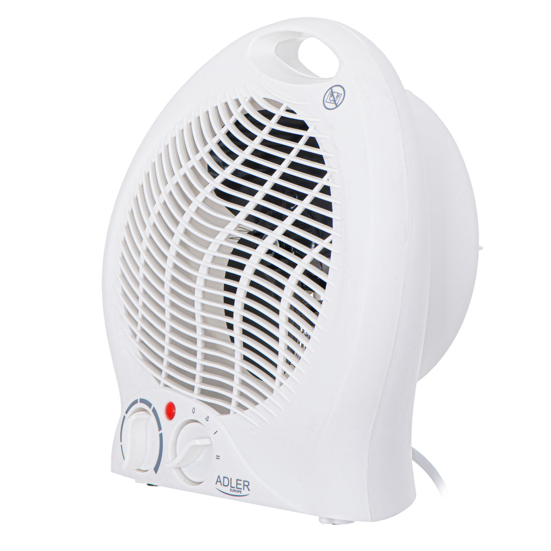 Termoventilatore Adler, termostato, funzione ventilatore, 2000W, bianco, AD 7728