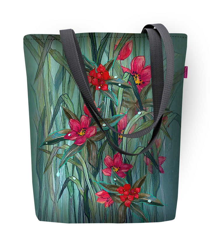 Borsa a tracolla con zip Sunny Shopper donna 36x40 cm (contiene A4) Tote Bag Borsa in tessuto con motivo Fiori