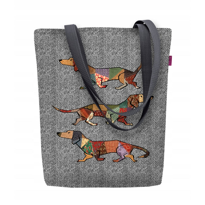 Borsa a tracolla in tela, chiusura lampo, dimensioni 36x40 cm, motivo stampato Joker