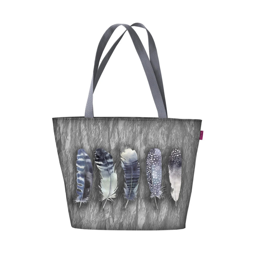 Borsa a tracolla Bertoni, cerniera, resistente alle intemperie, stampa durevole, motivo Fly Away