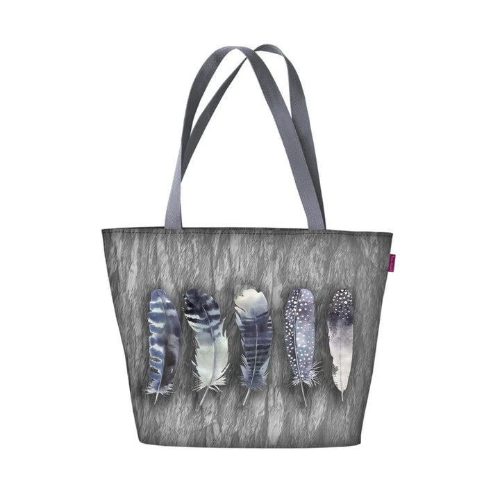 Borsa a tracolla Bertoni, cerniera, resistente alle intemperie, stampa durevole, motivo Fly Away