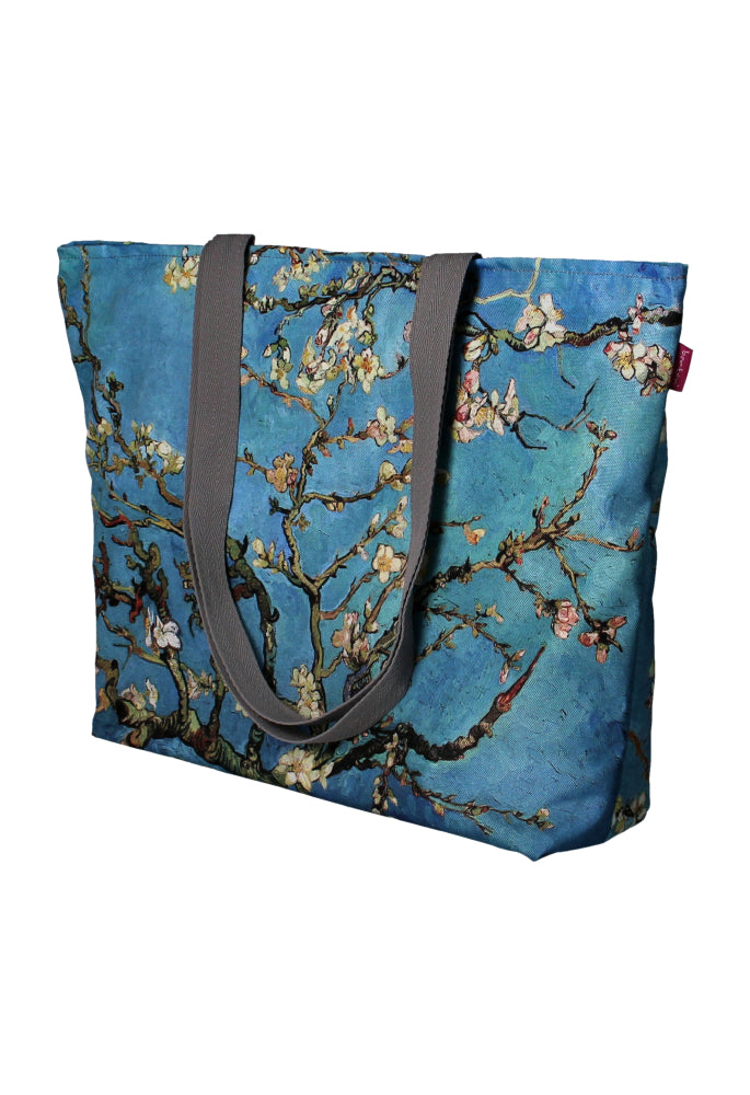 Arco Design Holi Borsa a tracolla con Zipper Shopper adatto per A4 Borsa da trasporto con motivo Almond