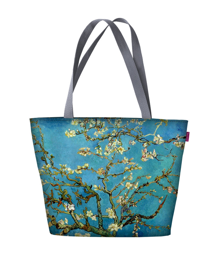 Arco Design Holi Borsa a tracolla con Zipper Shopper adatto per A4 Borsa da trasporto con motivo Almond