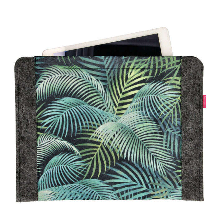 Custodia per laptop da 13 pollici, realizzata in feltro ecologico, con motivo stampato «Mallorca»