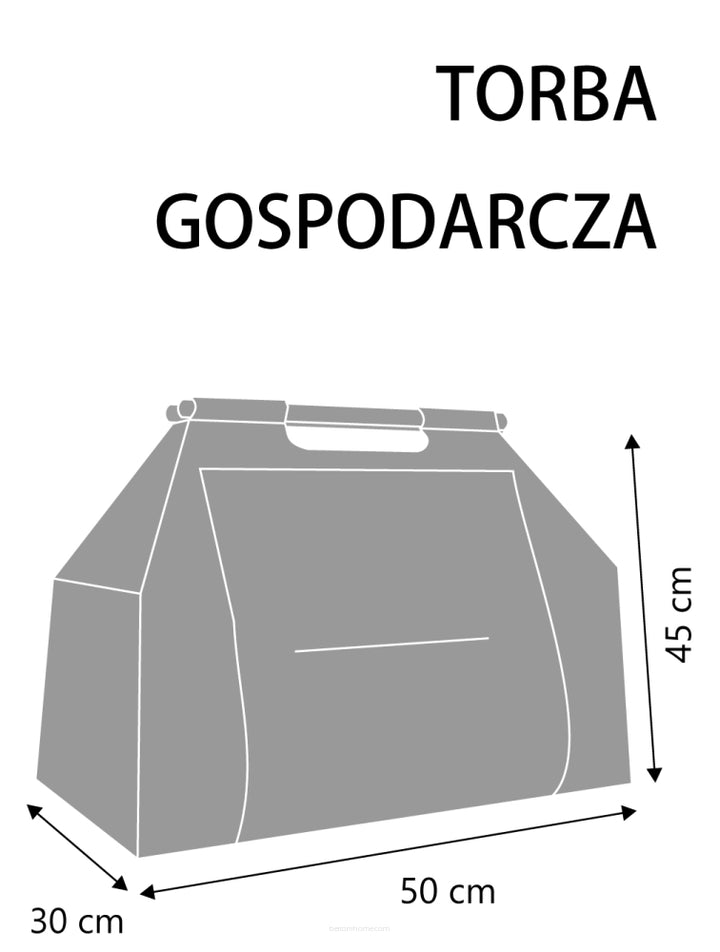 Borsa per legna da ardere Borsa da trasporto rettangolare con maniglia pratica e spaziosa  Zigzac