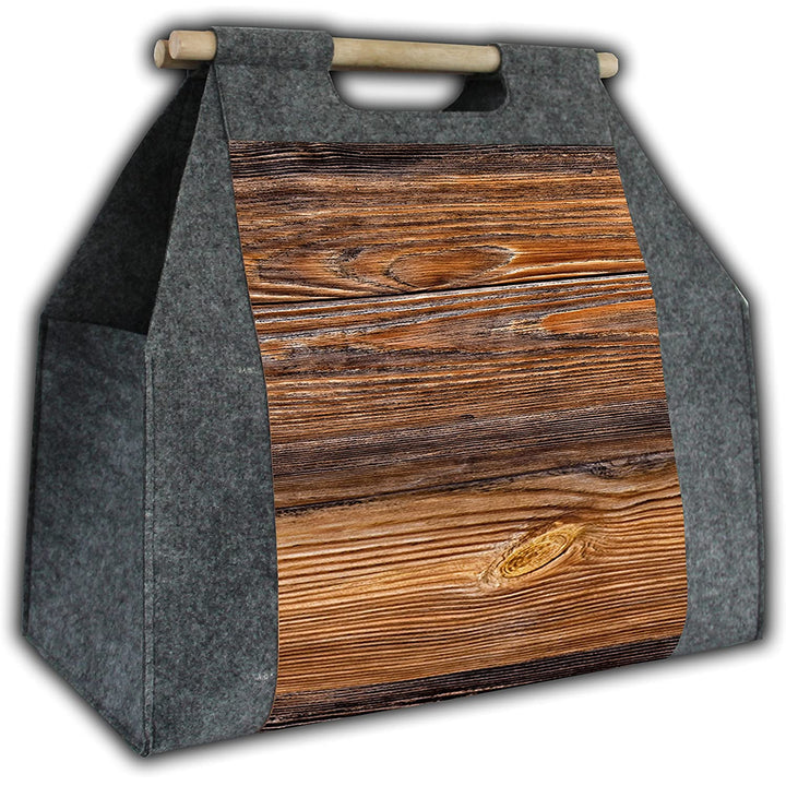 Borsa per legna da ardere Borsa rettangolare con maniglia per il trasporto Legno