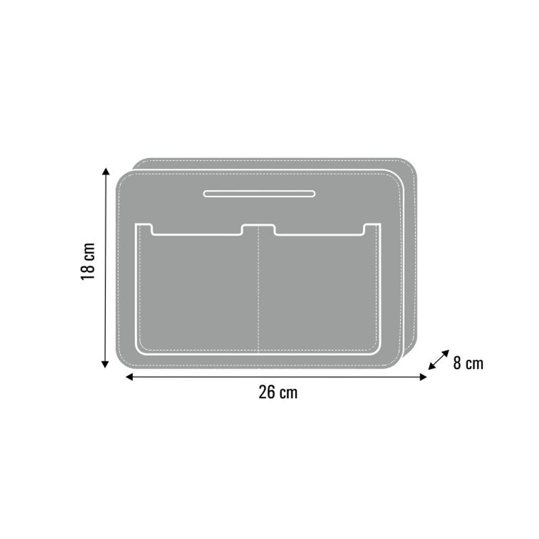 Organizer da borsa Premium, in feltro, stampa resistente, motivo Barcelona