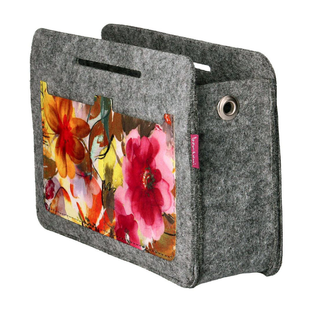 Organizer da borsa Premium, in feltro, stampa resistente, motivo Garden