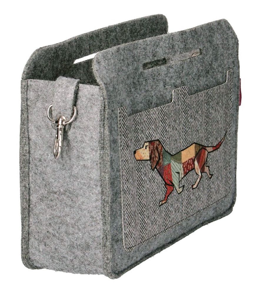 Borsa da toilette in feltro con cerniera Borsetta per Make-Up con cerniera Joker