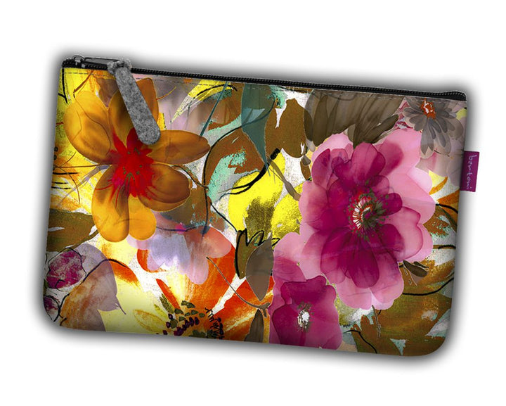 Borsa da toilette in feltro con cerniera Borsetta per Make-Up  Pocket Garden