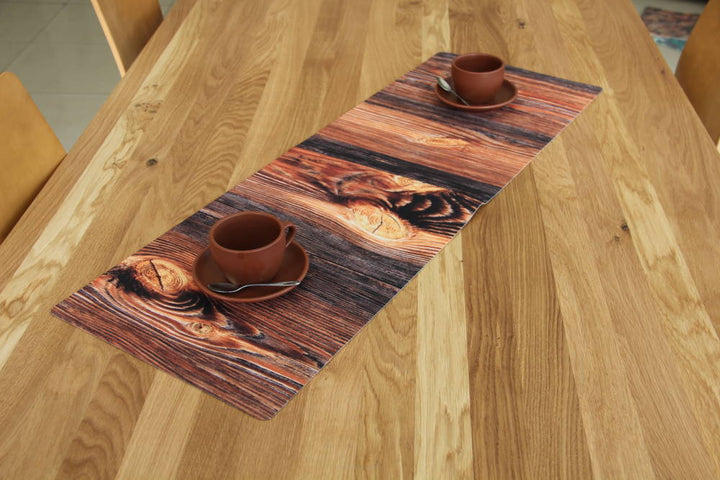 Tovaglia da tavolo Decorazione del Tavolo Easy Care 95 x 33 cm Wood