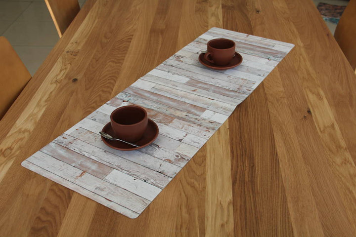 Tovaglia da tavolo Decorazione del Tavolo Easy Care 95 x 33 cm Ventige Bianco