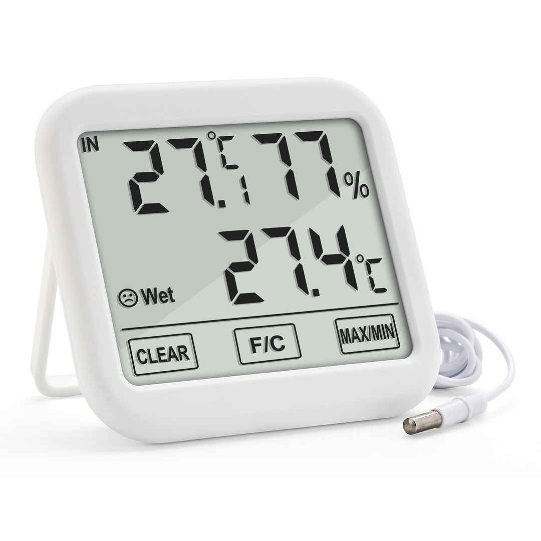 Stazione meteorologica GreenBlue con sonda esterna da 1,5 m, lunghezza cavo 1,5 m, batteria 2xAA, GB381