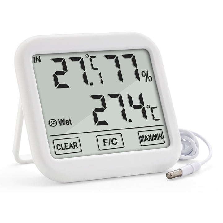 Stazione meteorologica GreenBlue con sonda esterna da 1,5 m, lunghezza cavo 1,5 m, batteria 2xAA, GB381