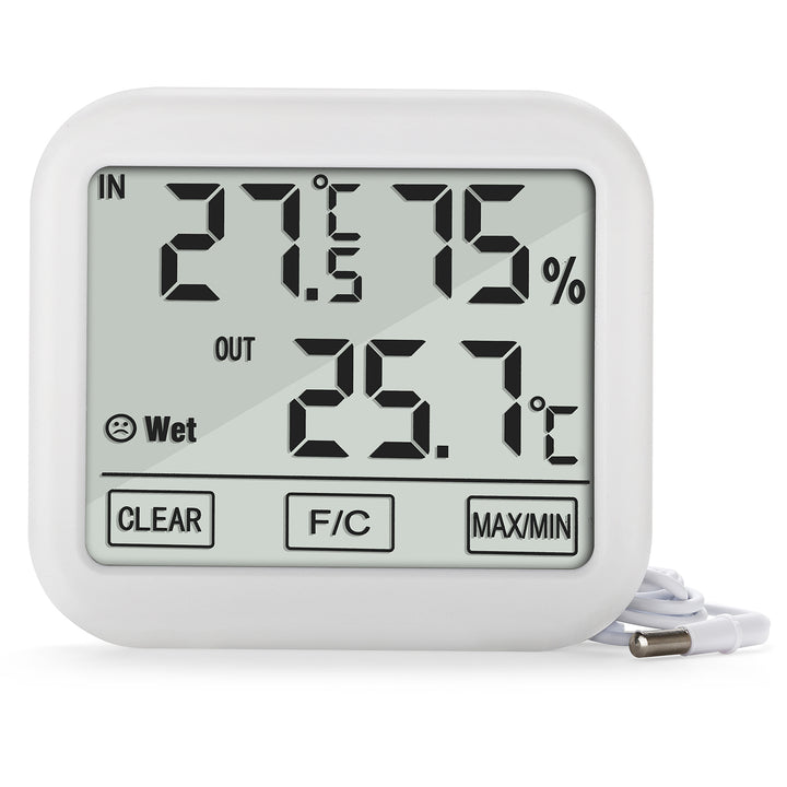 Stazione meteorologica GreenBlue con sonda esterna da 1,5 m, lunghezza cavo 1,5 m, batteria 2xAA, GB381