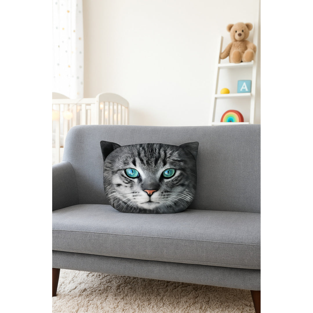 Cuscino decorativo Bertoni Cat Fritz 30x45 cm, velluto, stampa gatto, inserto anallergico