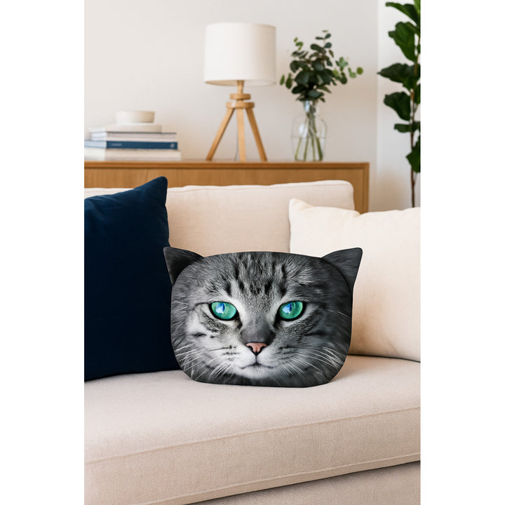 Cuscino decorativo Bertoni Cat Fritz 30x45 cm, velluto, stampa gatto, inserto anallergico