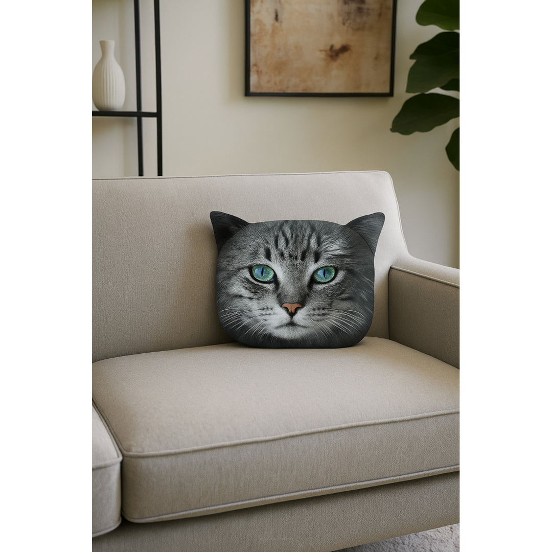 Cuscino decorativo Bertoni Cat Fritz 30x45 cm, velluto, stampa gatto, inserto anallergico