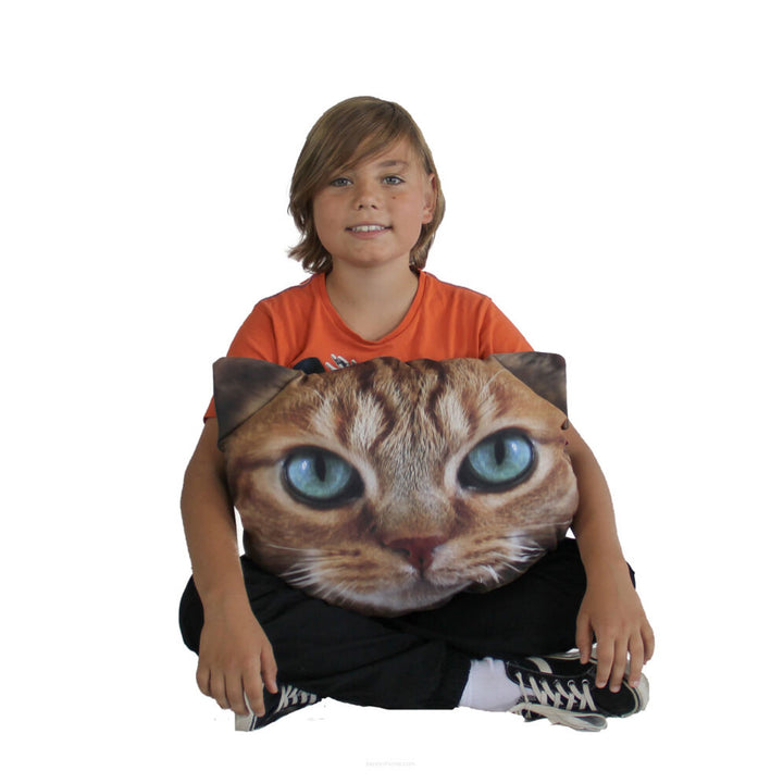 Cuscino decorativo Bertoni Cat Benek 30x45 cm, velluto, stampa gatto, inserto anallergico
