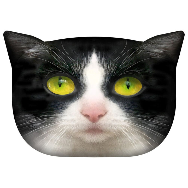 Cuscino decorativo Bertoni Cat Panda 30x45 cm, velluto, stampa gatto, inserto anallergico