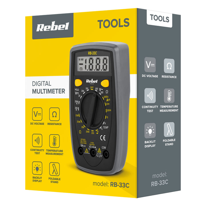 Misuratore digitale universale di precisione Rebel RB-33C