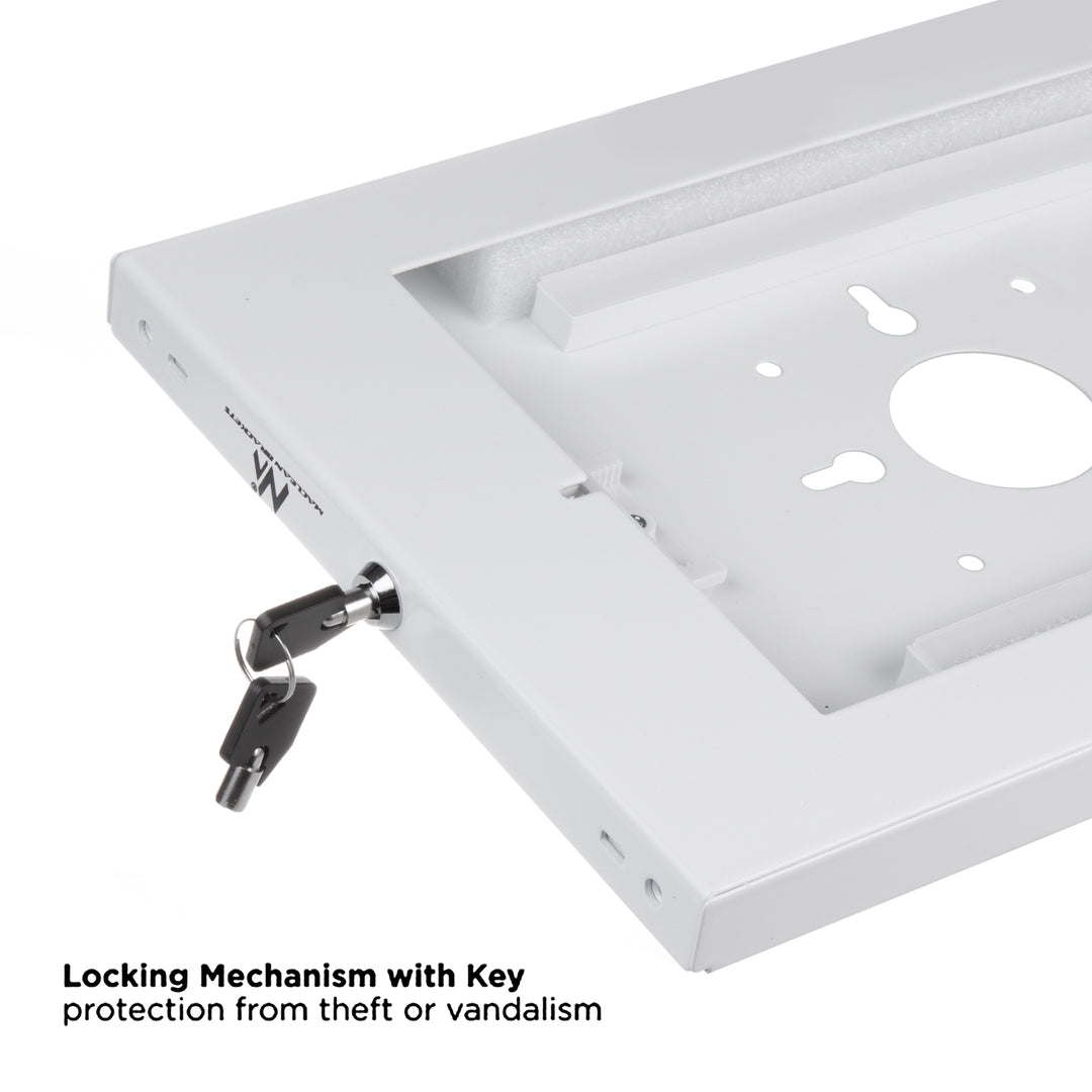 Supporto pubblicitario per tablet Maclean, supporto a parete con blocco, 9,7"-11", iPad/iPad Air/iPad Pro, Samsung Galaxy Tab A/Tab A7/Tab S6 Lite, MC-474W