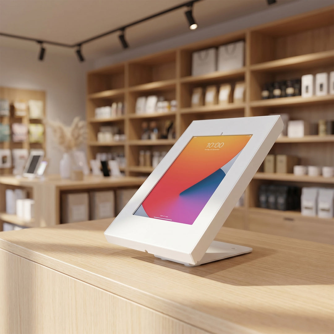 Supporto per tablet Maclean Advertising, supporto da parete/ufficio con blocco, 9,7"-11", iPad/iPad Air/iPad Pro, Samsung Galaxy Tab A/Tab A7/Tab S6 Lite, MC-475W