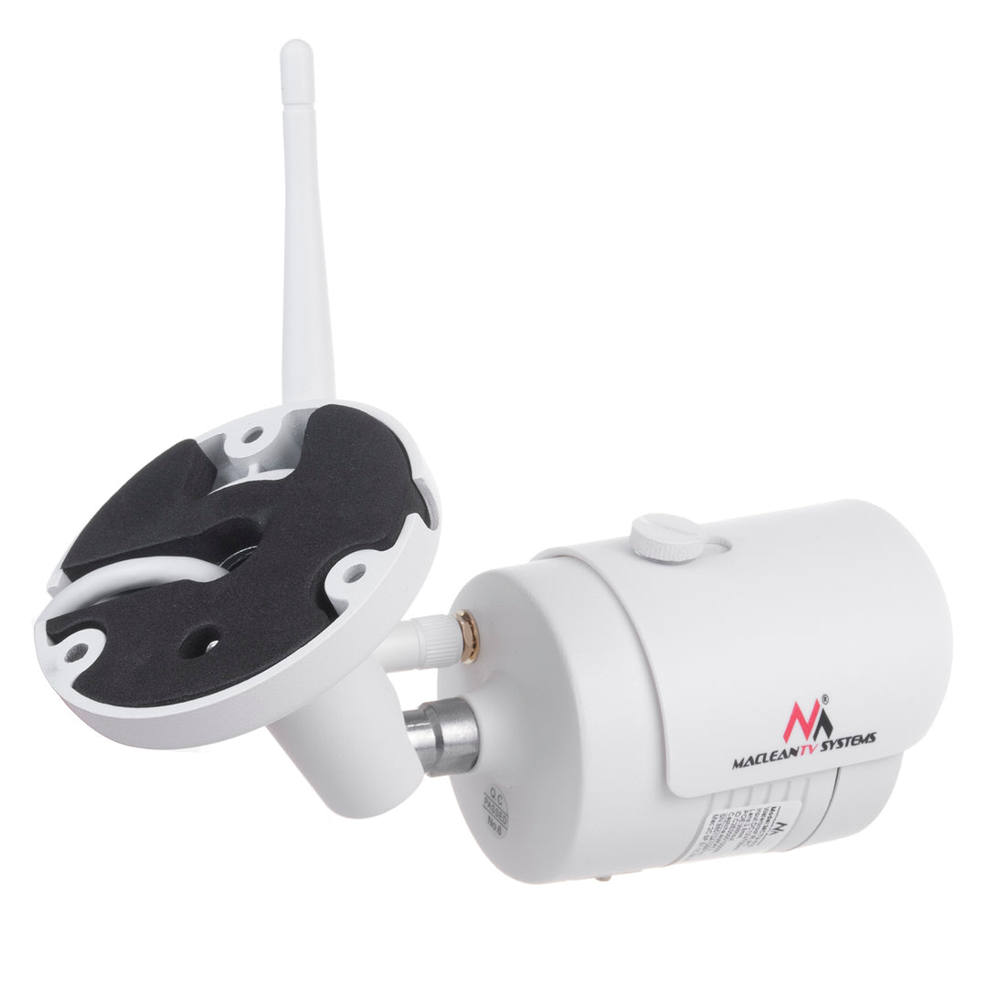 Maclean MCTV-516 Telecamera IP IPC WiFi 5MPx per esterni, a tubo, CMOS 1/2,5", H.264/H.264+/H.265/H.265+/JPEG/AVI, Onvif