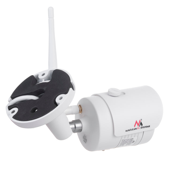 Maclean MCTV-516 Telecamera IP IPC WiFi 5MPx per esterni, a tubo, CMOS 1/2,5", H.264/H.264+/H.265/H.265+/JPEG/AVI, Onvif