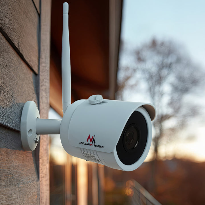 Maclean MCTV-516 Telecamera IP IPC WiFi 5MPx per esterni, a tubo, CMOS 1/2,5", H.264/H.264+/H.265/H.265+/JPEG/AVI, Onvif