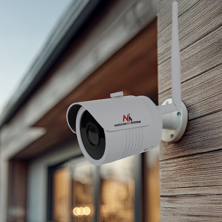 Maclean MCTV-516 Telecamera IP IPC WiFi 5MPx per esterni, a tubo, CMOS 1/2,5", H.264/H.264+/H.265/H.265+/JPEG/AVI, Onvif