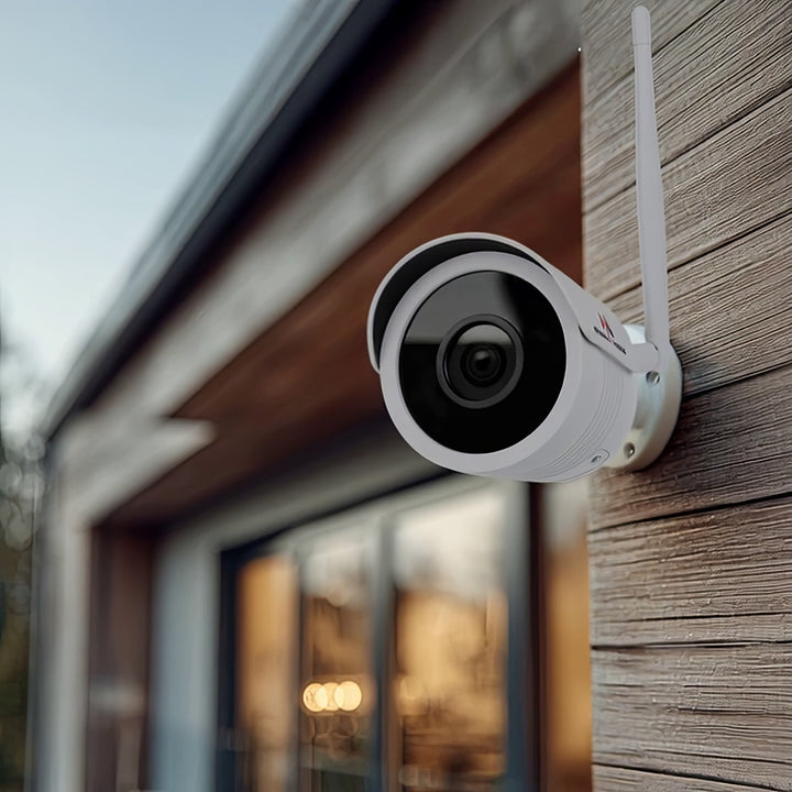 Maclean MCTV-516 Telecamera IP IPC WiFi 5MPx per esterni, a tubo, CMOS 1/2,5", H.264/H.264+/H.265/H.265+/JPEG/AVI, Onvif